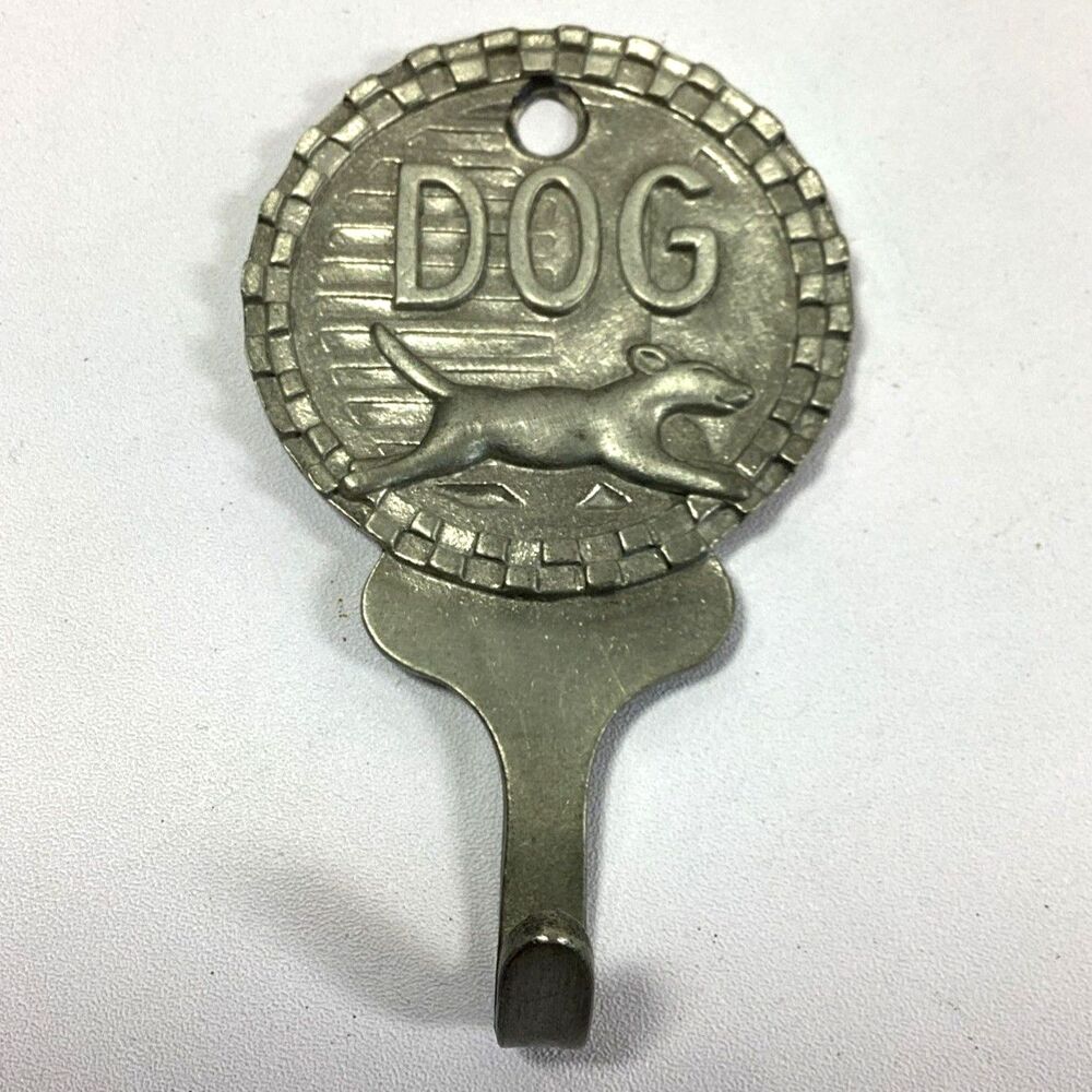 Longaberger Dog Collar Leash Hook Mulligan Pewter #73442 USA